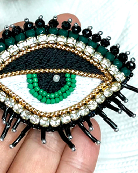 Sacred Eye Broche - grøn